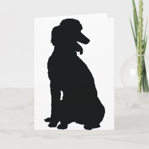 Carte Silhouette de caniche