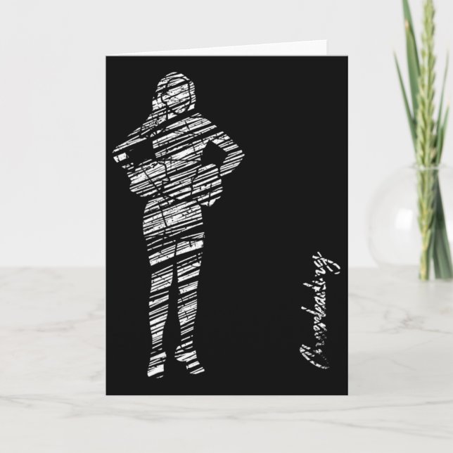 Carte Silhouette de Cheerleading Cheer  (Devant)