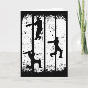 Carte Silhouette de cricket - Joueur de cricket Amateur 