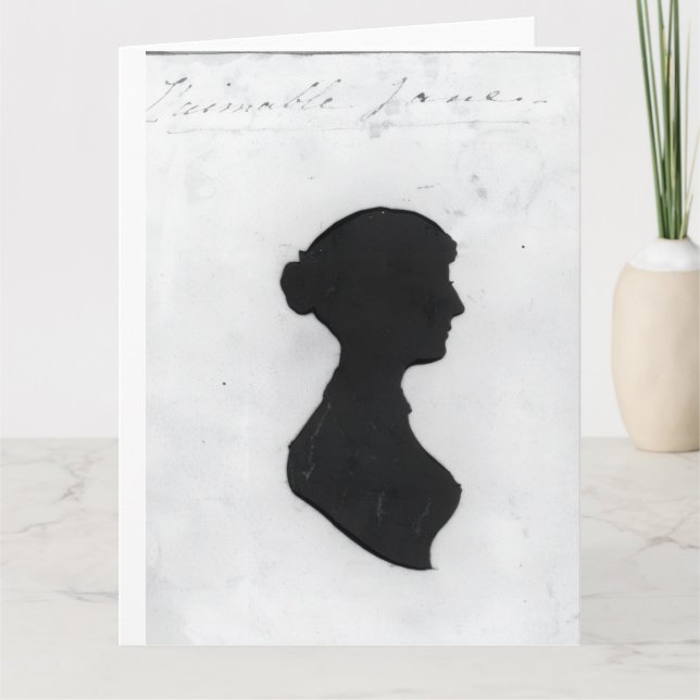 Carte Silhouette de Jane Austen (Devant)