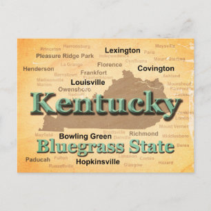 Carte Silhouette de la Fierté d'État du Kentucky v