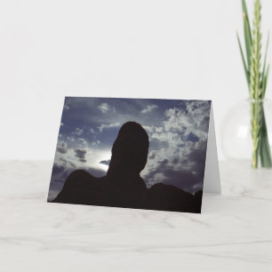 Carte Silhouette de roche de désert : Photo de parc