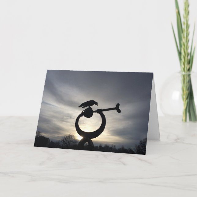 Carte Silhouette d'hiver. (Devant)