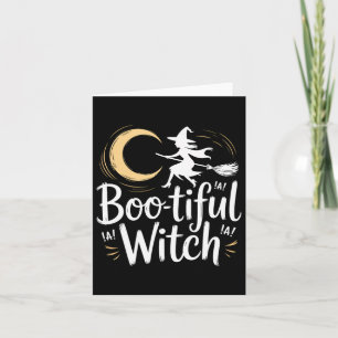 Carte Silhouette Halloween sorcière de la sorcière
