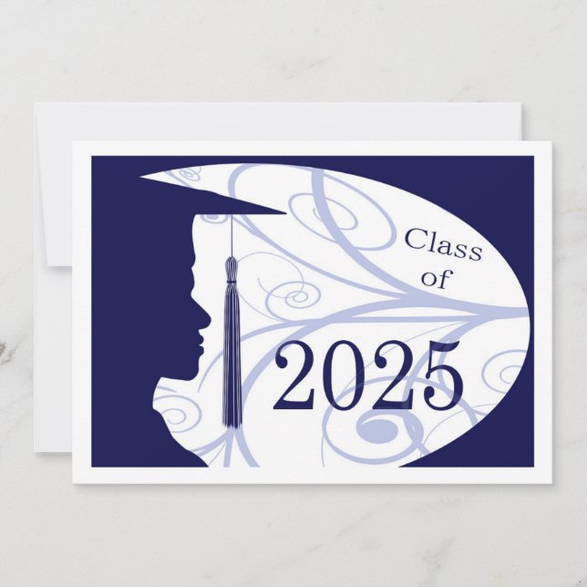 Carte Silhouette homme blanc et bleu 2025 (Devant)