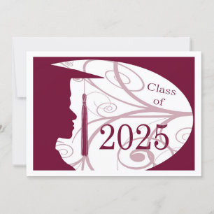 Carte Silhouette homme blanc et bordeaux 2025