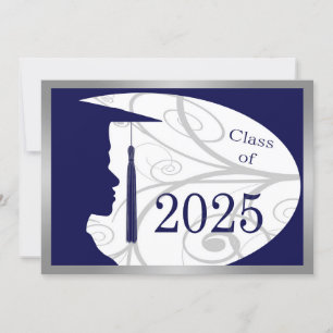 Carte Silhouette homme bleu et argent 2025