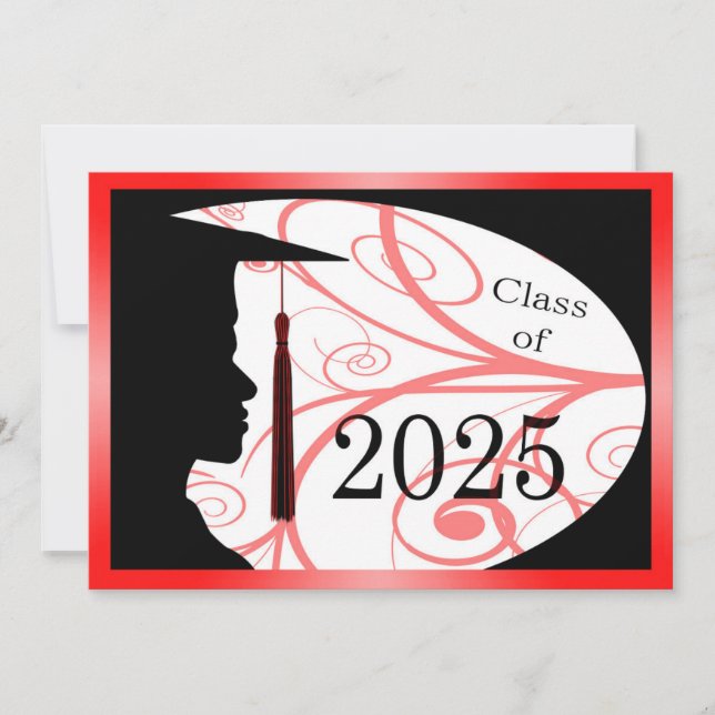 Carte Silhouette homme rouge et noir 2025 (Devant)