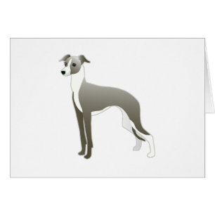 Carte Silhouette Italienne Greyhound Iggy