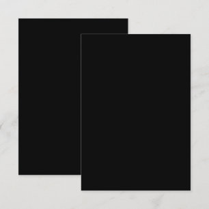 Carte Silhouette minimaliste de chat noir