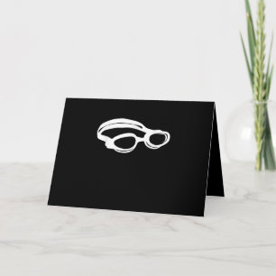 Carte Silhouette Nage Amoureux Nage Lunettes Bain Amusan