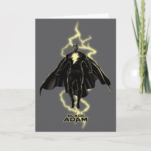 Carte Silhouette noire Adam Lightning (Devant)
