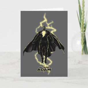 Carte Silhouette noire Adam Lightning
