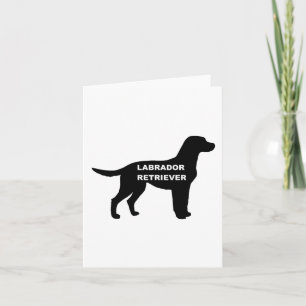 Carte silhouette nom labrador