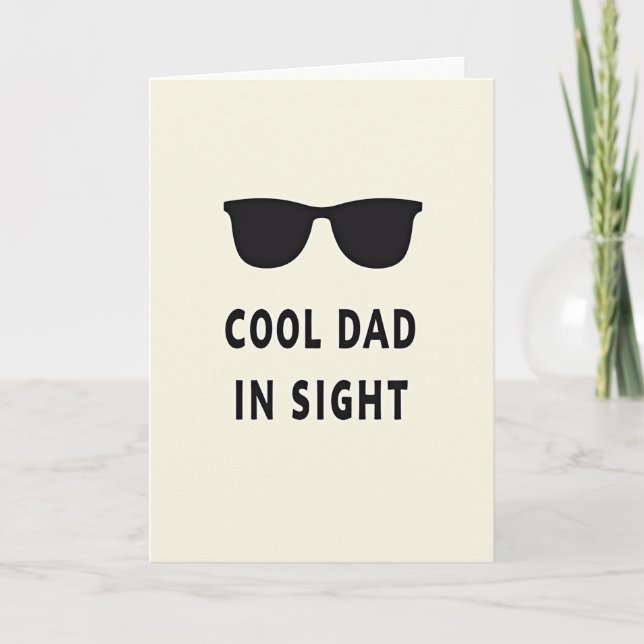 Carte Silhouette Papa Cool (Devant)
