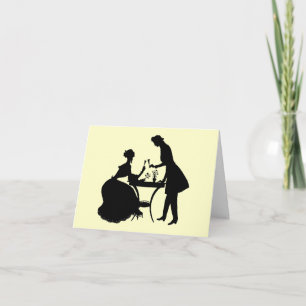 Carte Silhouette vintage
