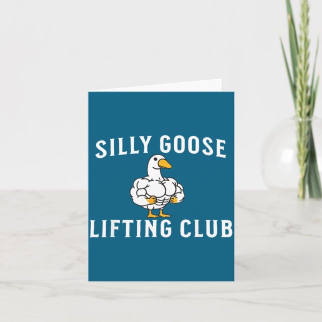 Carte Silly Goose Lifting Club  (Devant)