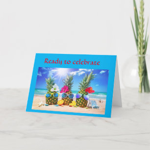 Carte SILLY PINEAPPLE'S DIT HEUREUX "50ème ANNIVERSAIRE"