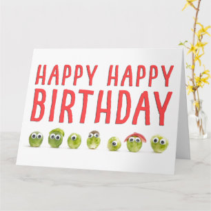 Carte Silly Sproues Anniversaire - Dons Drôle pour la fa