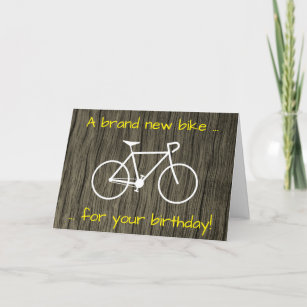 Carte Silly "Un nouveau vélo pour ton anniversaire !" Ca