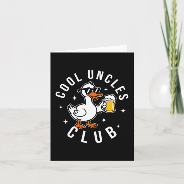 Carte Silly Uncle Goose Cool Uncles Club Shirt Men Uncle (Devant)