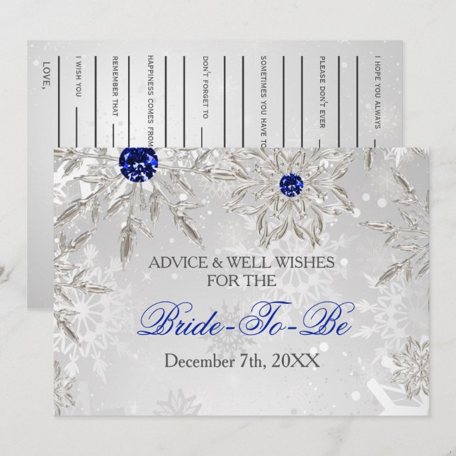 Carte Silver Royal Blue Conseils et bien-être (Devant / Derrière)