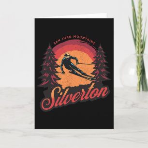 Carte Silverton Colorado Montagnes de San Juan Ski sur n