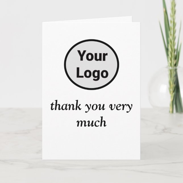 Carte Simple ajout minimal du nom de texte du logo (Devant)