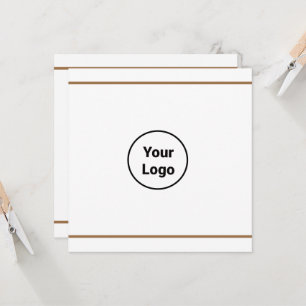 Carte Simple ajout minimal du nom de texte du logo