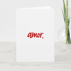 Carte Simple Amor Manuscrite