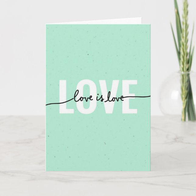 Carte Simple Amour Est Amour (Devant)