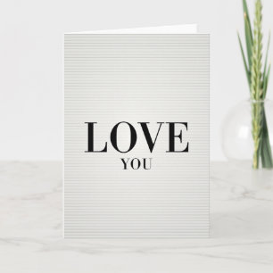 Carte Simple Amour Gras