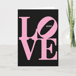 Carte Simple Amour Xoxo