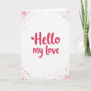 Carte Simple Bonjour Mon Amour