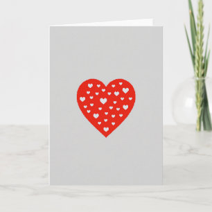 Carte Simple Cœur Rouge