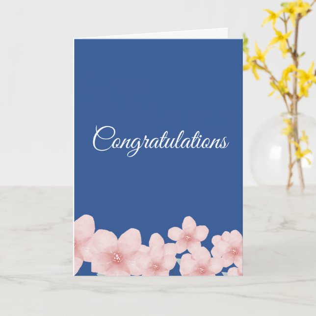 Carte Simple Congratulations Card (Fleur jaune)
