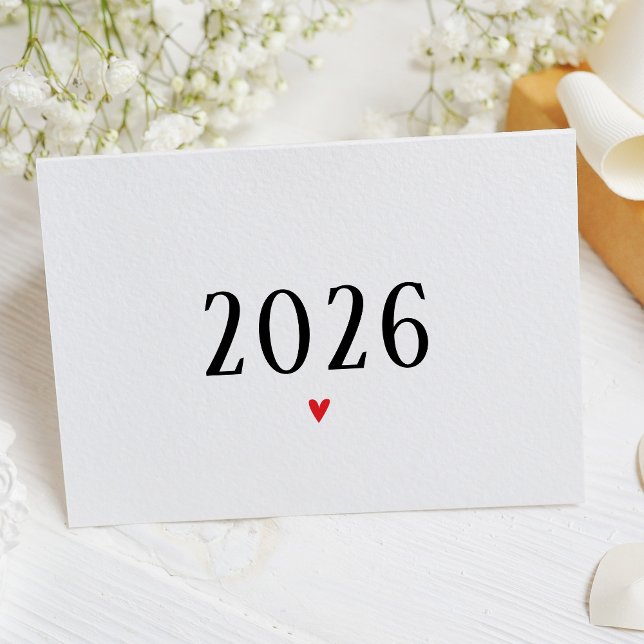 Carte simple de grossesse surprise 2026 (Créateur téléchargé)