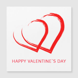 Carte simple de la Saint-Valentin avec cœur rouge