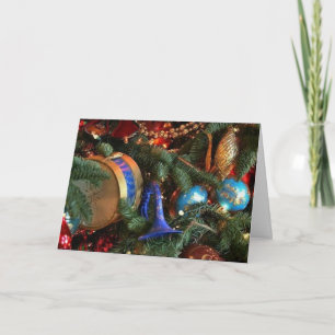 Carte simple d'ornement de Noël