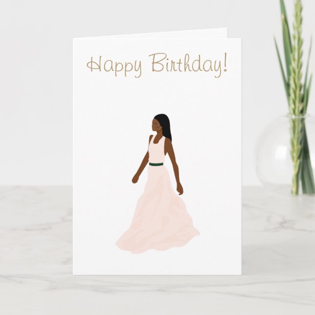 Carte Simple et élégant Joyeux anniversaire (Devant)