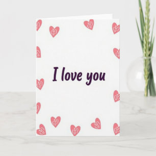 Carte simple et sincère 'Je t'aime'