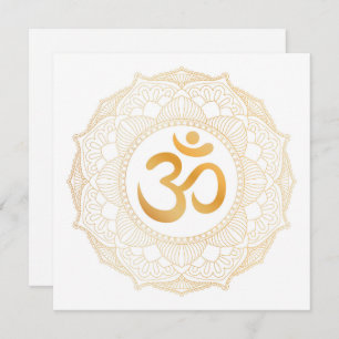 Carte simple: GOLD MANDALA & OHM