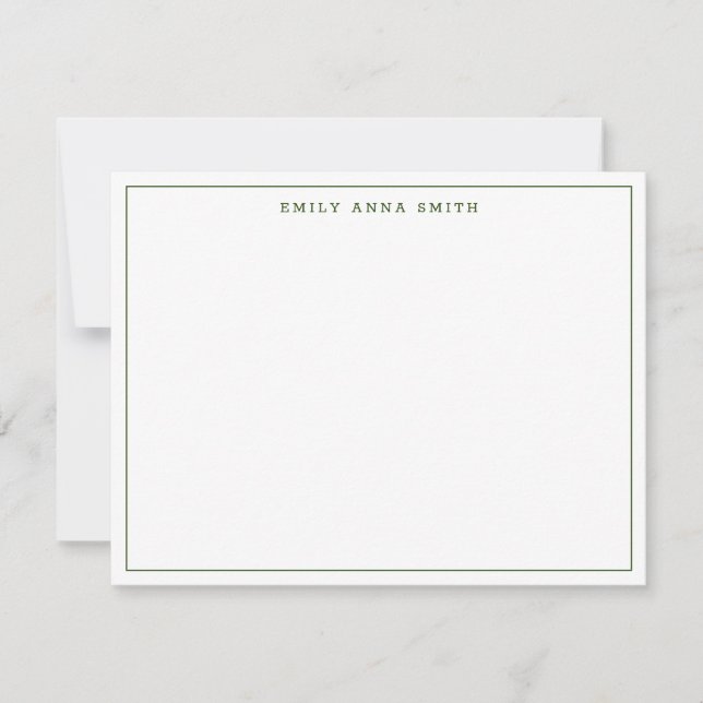Carte simple Green Modern Professional (Devant)