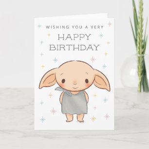 Carte Simple Harry Potter - Anniversaire de Dobby