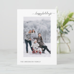 Carte simple Holiday 2 Photo Modern Minimal 2024
