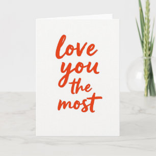 Carte Simple Je T'Aime Le Plus