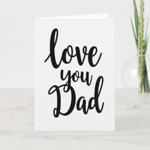 Carte simple « Je t'aime Papa »