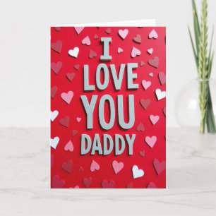 Carte Simple Je T'Aime Papa