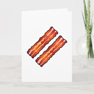 Carte Simple Je t'aime plus que Bacon