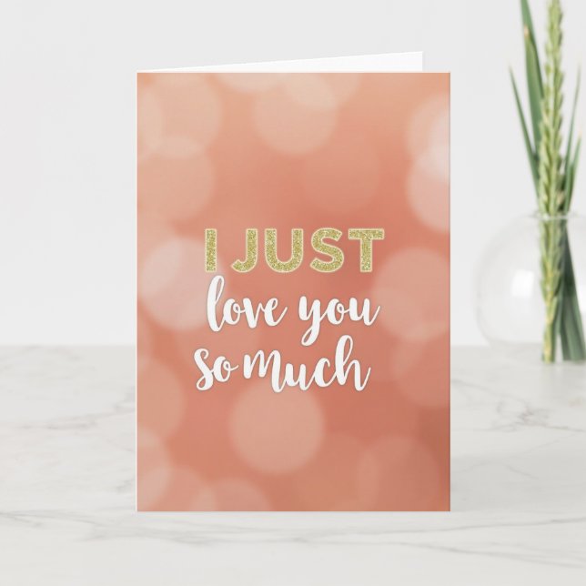 Carte simple je t'aime tellement (Devant)